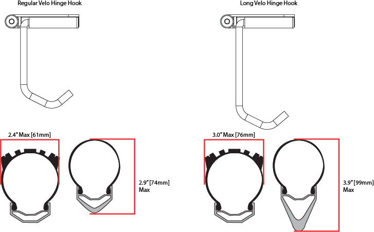 Feedback Sports Velo Hinge Bike Storage Hook - RideCX cyclocross store