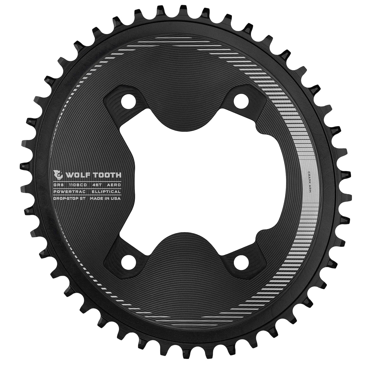 Wolf Tooth Components Aero Chainring for Shimano GRX 12-Speed