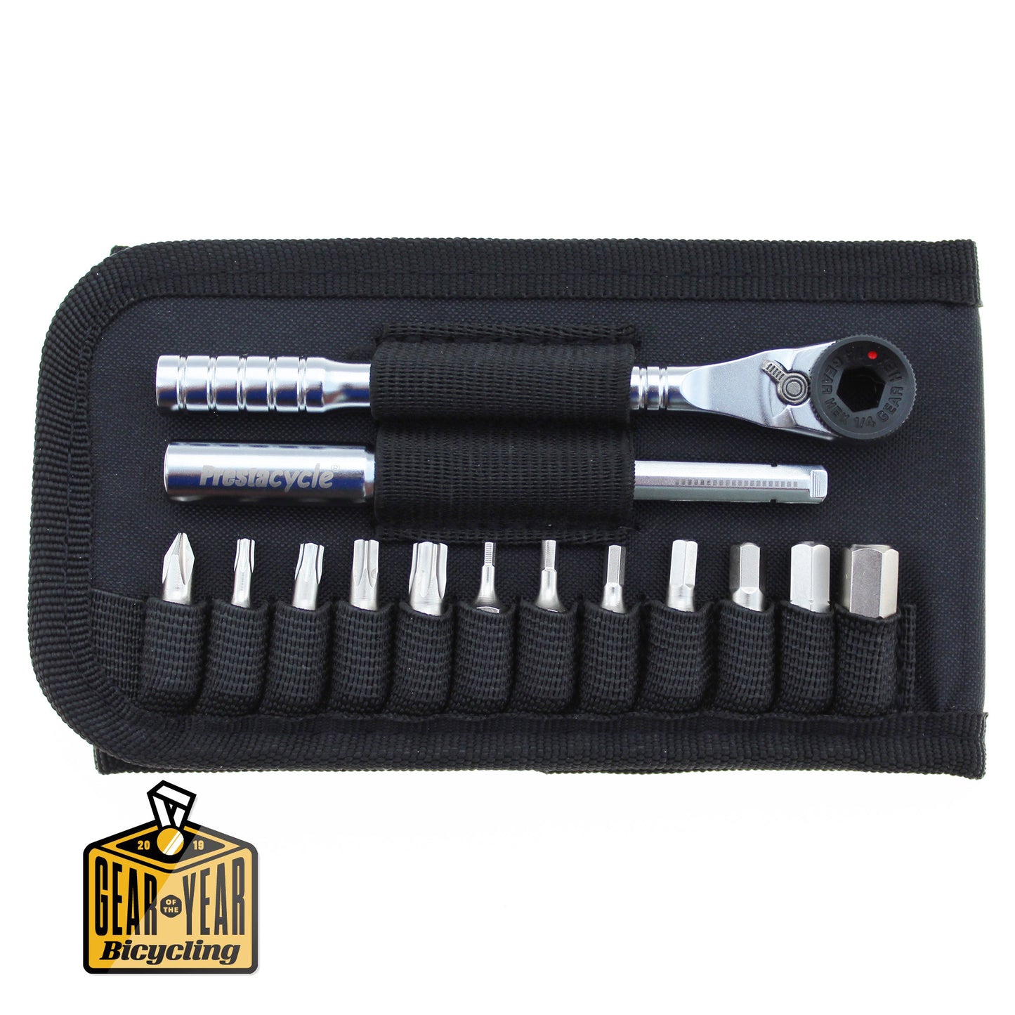 Prestacycle T-Handle Ratchet Wallet Tool Kit - RideCX cyclocross store