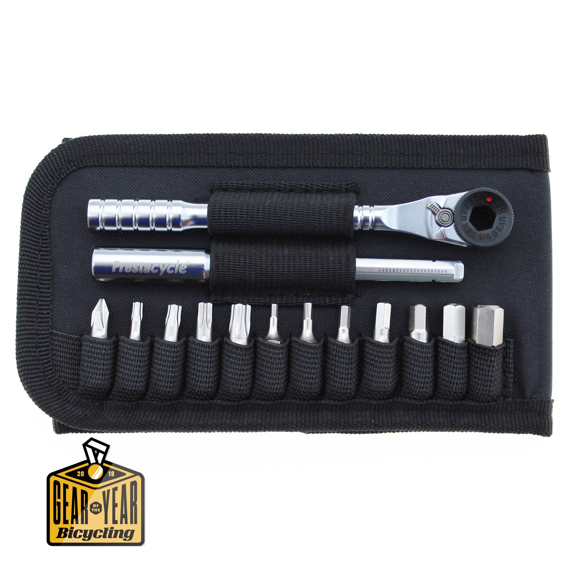 Prestacycle T-Handle Ratchet Wallet Tool Kit - RideCX cyclocross store