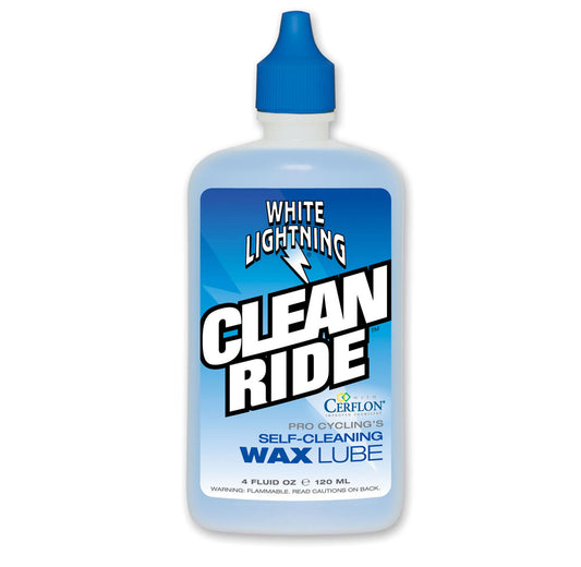 White Lightning Clean Ride 4oz Chain Lube - RideCX cyclocross store