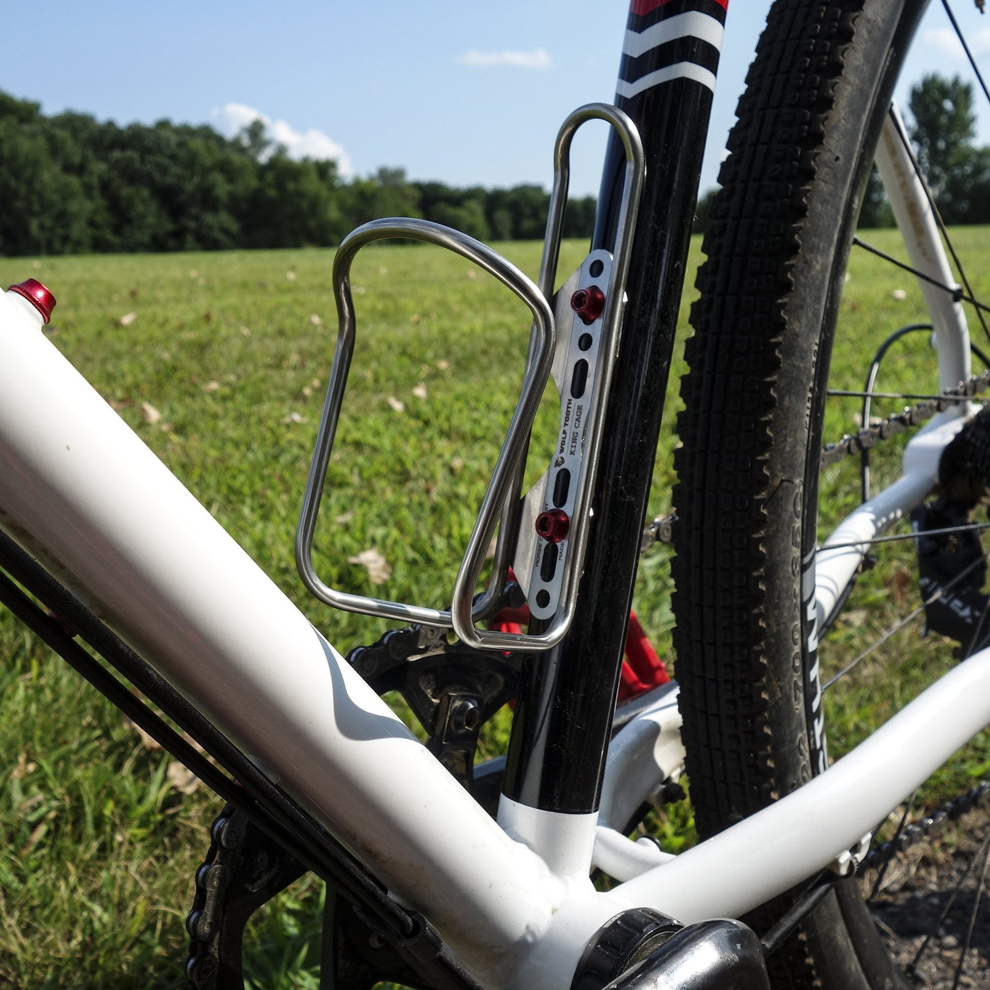 Wolf Tooth Components Morse Cage Stainless Steel Water Bottle Cage - RideCX cyclocross store