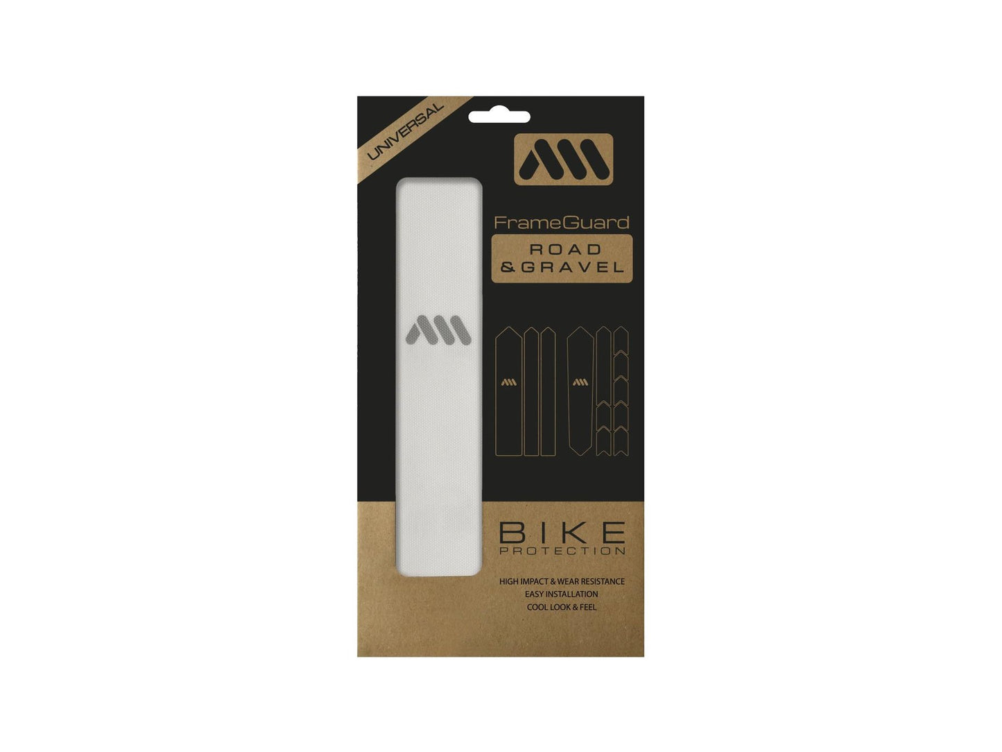 All Mountain Style (AMS) Clear Frame Guard for Road, Gravel, and Cyclocross Bikes