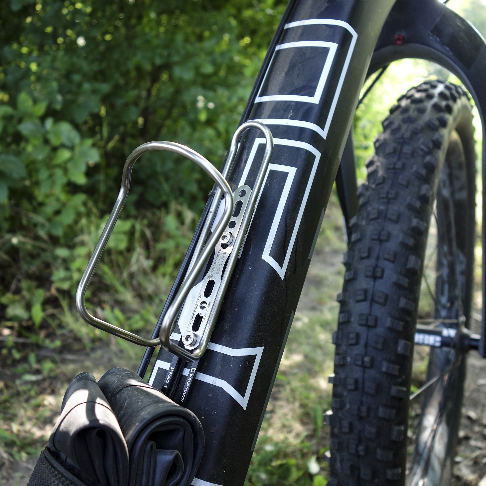 Wolf Tooth Components Morse Cage Stainless Steel Water Bottle Cage - RideCX cyclocross store
