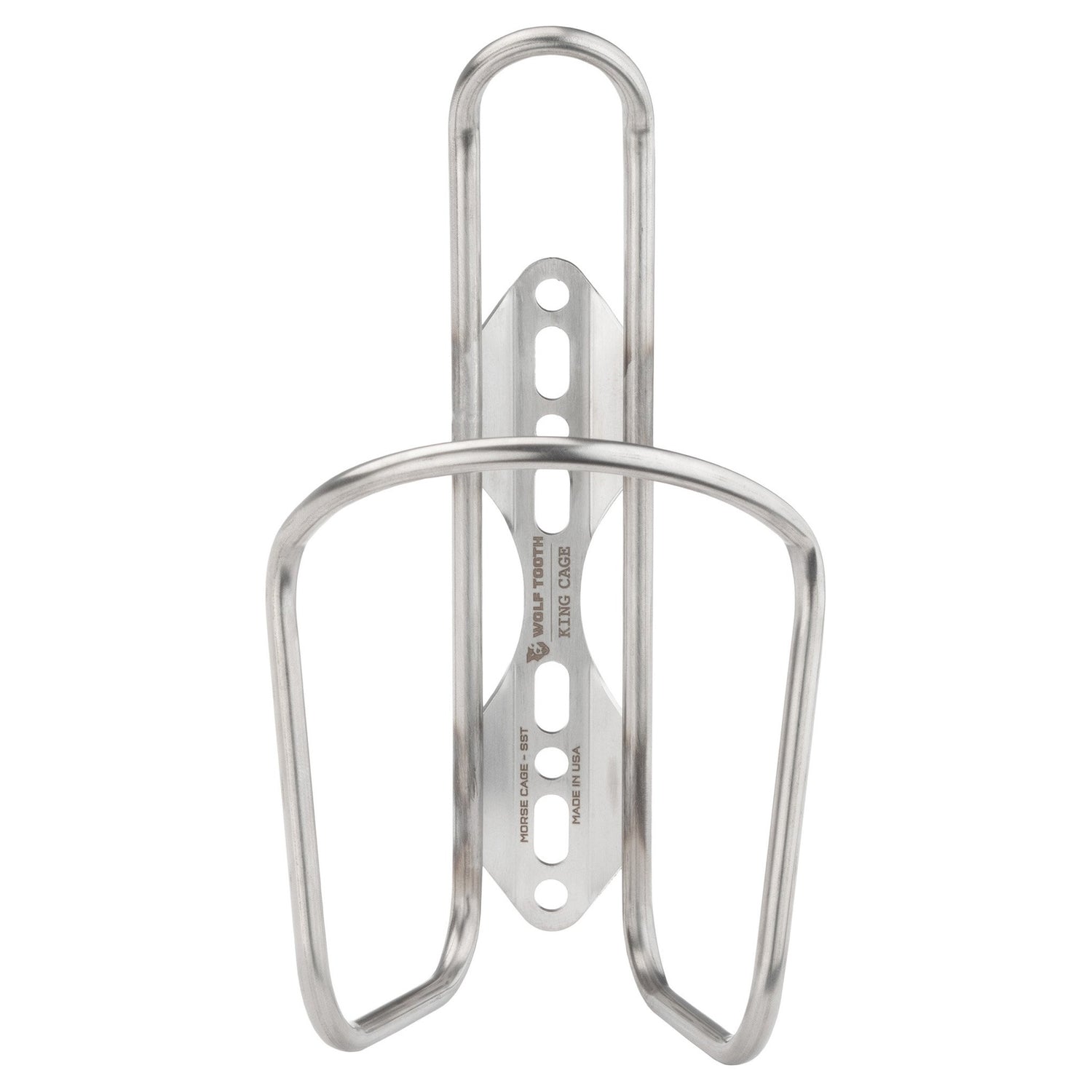 Wolf Tooth Components Morse Cage Stainless Steel Water Bottle Cage - RideCX cyclocross store