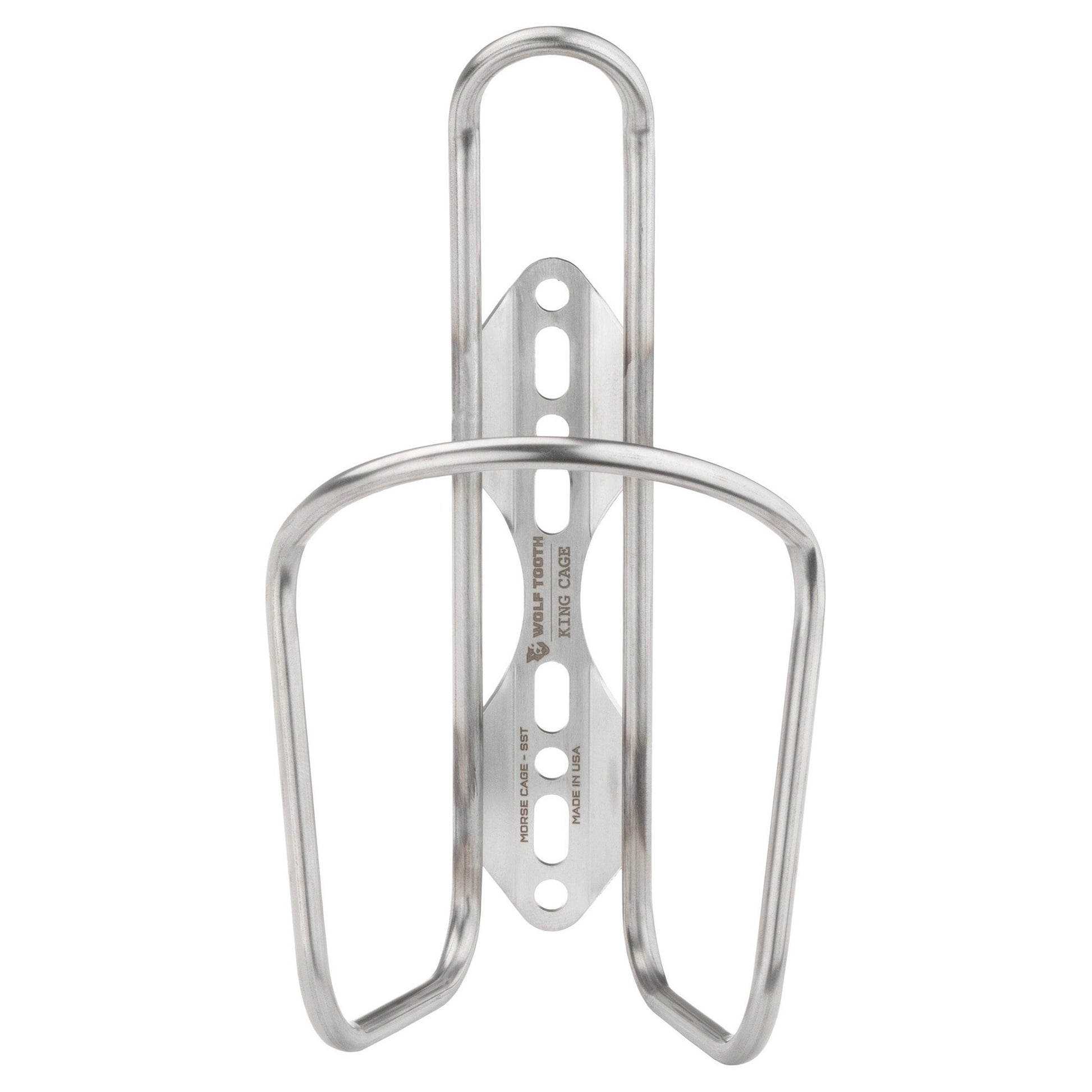 Wolf Tooth Components Morse Cage Stainless Steel Water Bottle Cage - RideCX cyclocross store