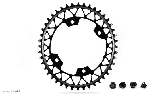 AbsoluteBLACK Oval Gravel Chainring for Shimano Cranksets - RideCX cyclocross store