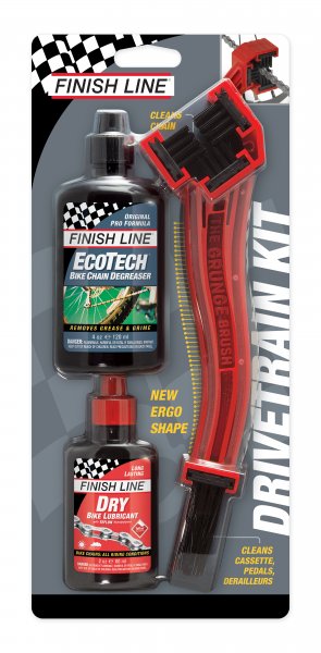 Finish Line Starter Kit 1-2-3 with Brush, Degreaser, Lube - RideCX cyclocross store