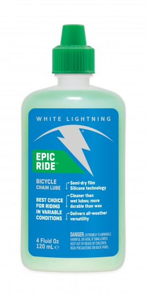 White Lightning Epic Ride 4oz Chain Lube - RideCX cyclocross store